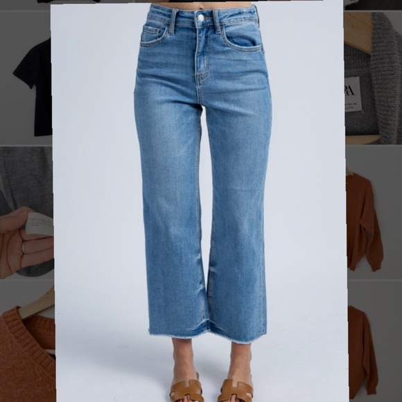 SOLD- Frank & oak nina wide leg jeans - Picture 1 of 6